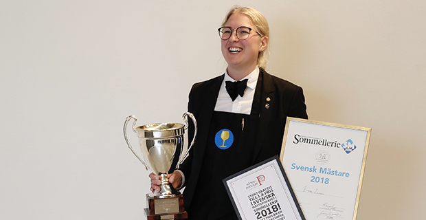 Emma Ziemann  - vinnare av Sommelier SM 2018.