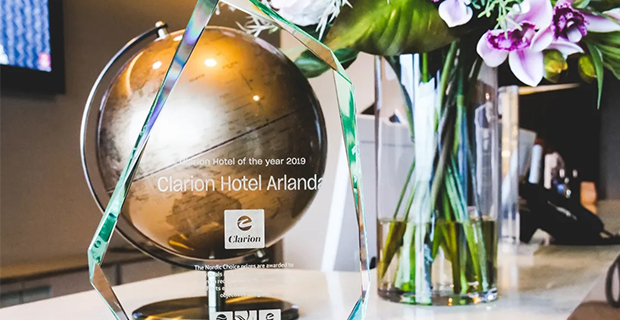 Clarion Hotel Arlanda Airport är vinnare av Nordic Choice Hotels "Clarion Hotel of the Year 2019"