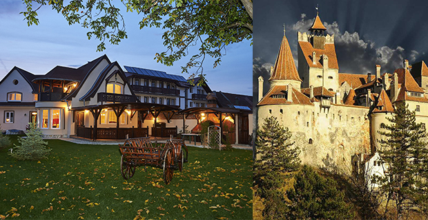 Conacul Ambient Foto: Hotels.com och Bran Castle Foto: bran-castle.com