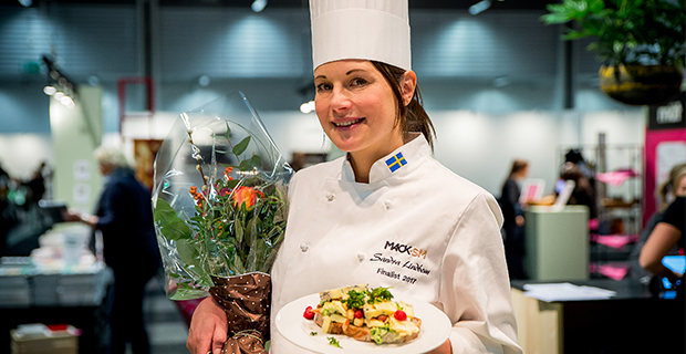 Sandra Lindbom vinnare i Mack-SM 2017Foto: Sveriges bagare och konditorer