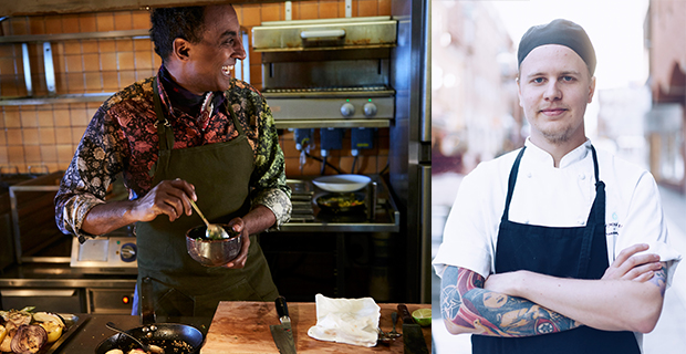 Marcus Samuelsson och Mattias Jonsson från Kitchen & Table Östersund.