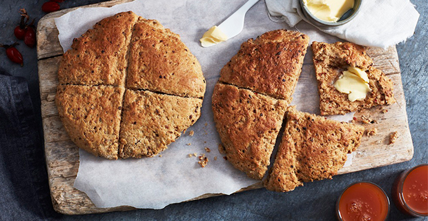 Scones med superbäret nypon