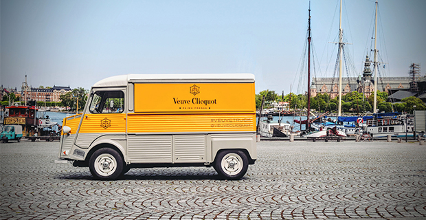 Veuve Clicquot champagnetruck