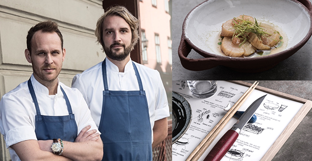 Björn Frantzén tillsammans med Jim Löfdahl köksmästare för Frantzén’s Kitchen.