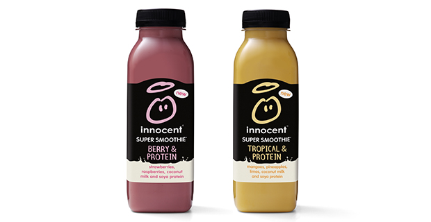 Berry & Protein och Tropical & Protein - två nya smoothies från Innocent