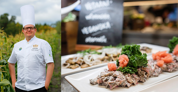 Vegansk sill är en av nyheterna på årets julbuffé