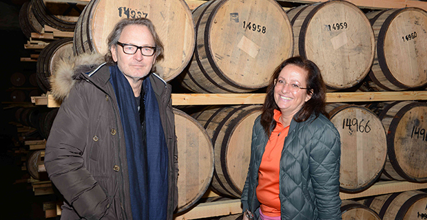 Tomas Ledin och Mackmyras Master Blender Angela D’Orazio.