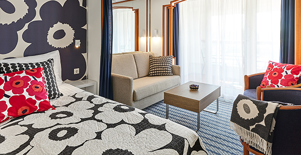 Tallink Silja har inrett 12 rum med design från Marimekko.