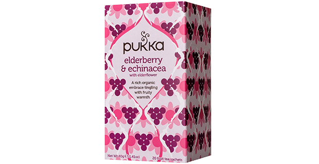 Te med Elderberry & Echinacea från Pukka