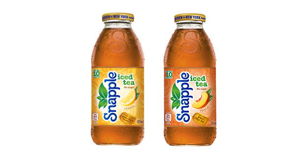 Snapple istée kommer i två smaker