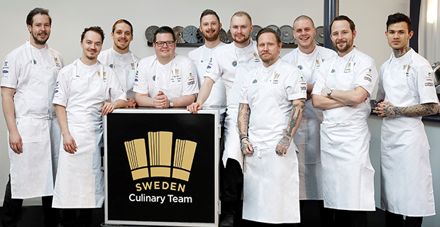 Svenska kocklandslagets laguppställning inför Culinary Olympics 2020.