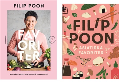 Filip Poons favoriter och Filip Poons Asiatiska favoriter är utgivna av Bonnier Fakta.