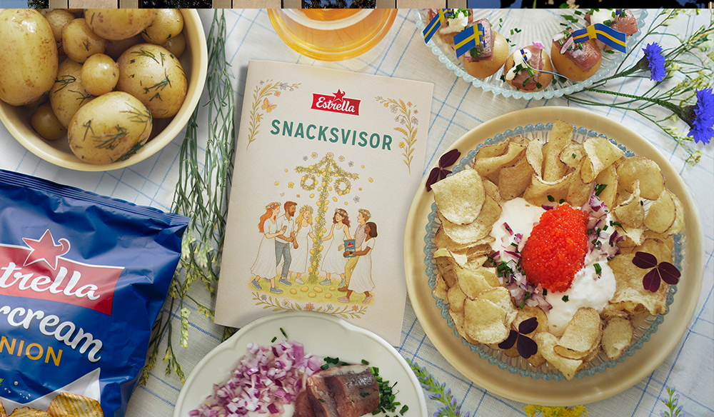 Estrella lanserar snacksvisor till midsommar.