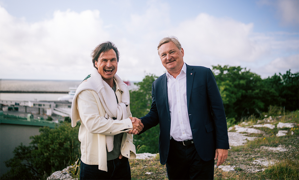 Petter Stordalen, Strawberry och Bjorn Nilsson, vd Gotlandsbolaget.