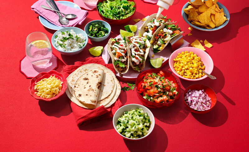 Creamy & Cheesy Taco med Garlic Mayo.   