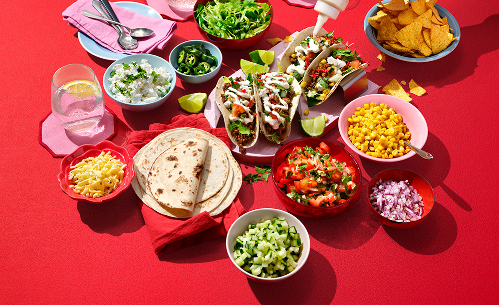 Creamy & Cheesy Taco med Garlic Mayo.   