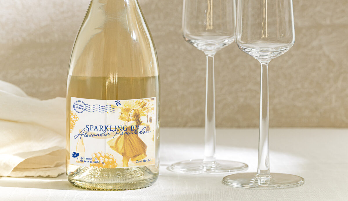 Prosecco Sweden har lanserat alkoholfria Sparkling by Alexandra Pascalidou.