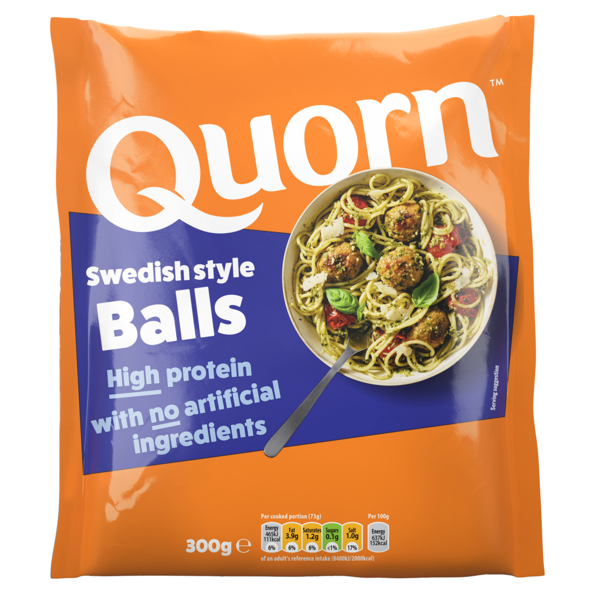 Quorn Swedish Style Balls ingår i Quorns No artificial ingredients-sortiment