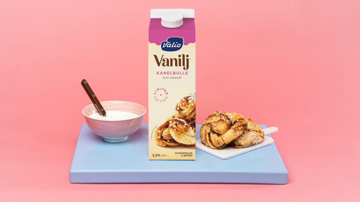 Valio Vanilj Kanelbulle lanseras nu inför Kanelbullens dag och kommer att finnas tillgänglig under en begränsad tid.