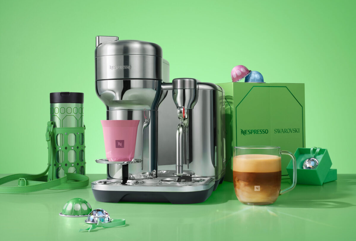 Nespressos kaffehantverk möter Swarovskis ikoniska kristallvärld.